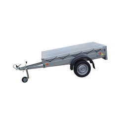 Ponyva utánfutóra 2120 x 1330 mm, szürke, CZ gyártmány (szőtt vászon 650 g/m2)