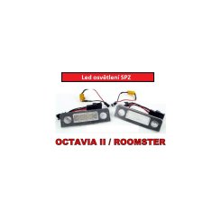 LED rendszámvilágítás Škoda Octavia II, Roomster