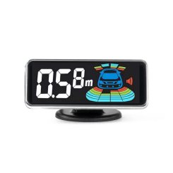 Tolatóradar eslő/hátsó, LED kijelző, 8 érzékelő, fekete